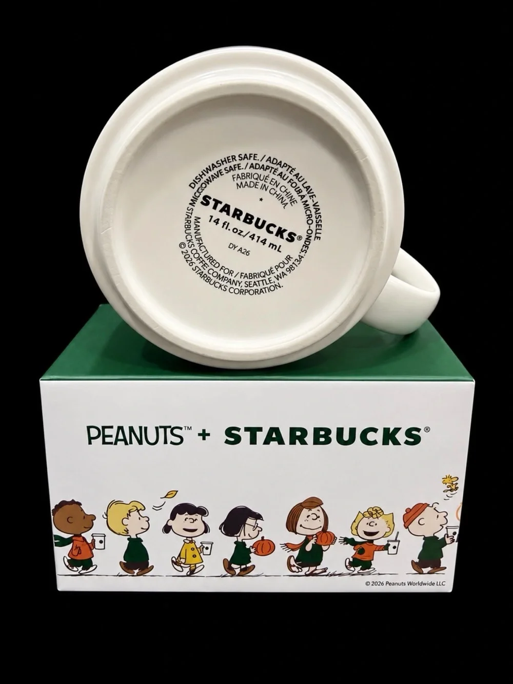 *BRAND NEW* PEANUTS x STARBUCKS WHITE CERAMIC MUG